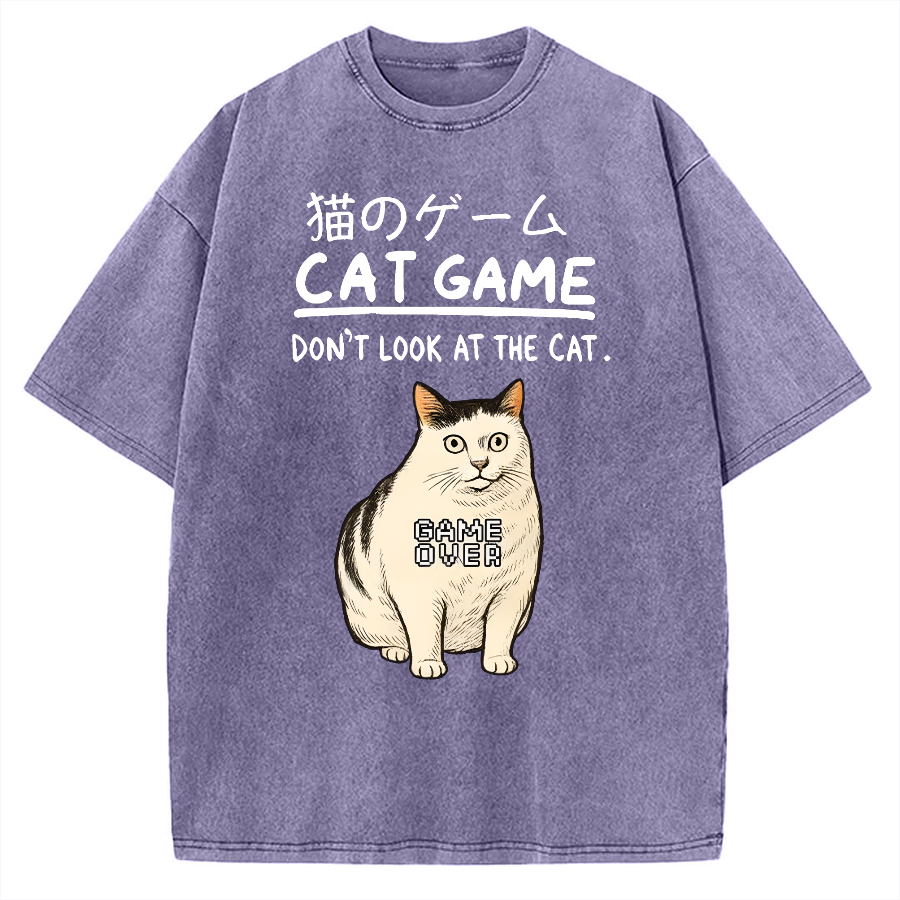 Don't Watch The Cat Vintage Washed T-shirt