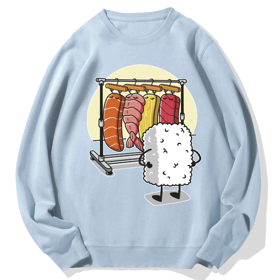 Sushi's Rack Geek Cotton Sweatshirt
