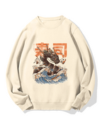 Sushi Dragon Monster Cotton Sweatshirt