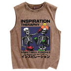 Inspiration Therapy Vintage Distressed Washed Tank Top