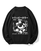 Trippy Horror Cotton Sweatshirt