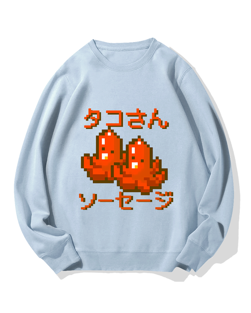 Octopus Sausages Cotton Sweatshirt