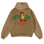 Circle K Sunkus Vintage Washed Cotton Back Art Hoodie