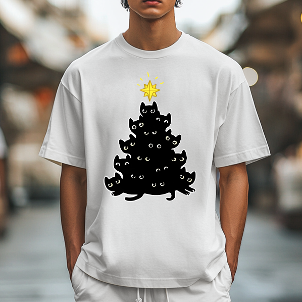 Black Cat Japanese Style Classic Tee