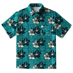 Floral Escape Teal Button-up Shirt