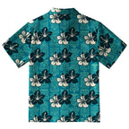 Floral Escape Teal Button-up Shirt