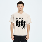 Four Black Cats Washed T-Shirt