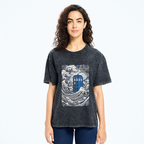 The Great Wave Off Tardis Washed T-Shirt
