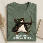 Tactical Penguin Flight Was Never An Option Folded Classic T-Shirt