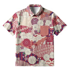 A Floral Fusion Button-up Shirt