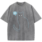 Mu Cat Washed T-Shirt