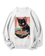 Ramen Cat Cotton Sweatshirt