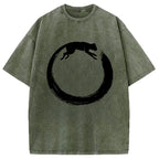 Cat's Circle Washed T-Shirt