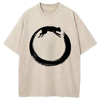 Cat's Circle Washed T-Shirt