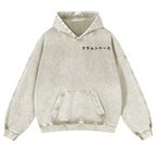 Drum & Bass Vintage Washed Cotton Back Art Hoodie