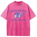 Funny Delusional Raccoon Washed T-Shirt