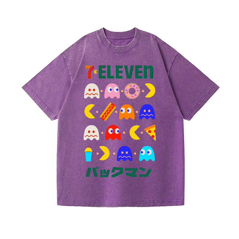 Pacman Vintage Wash Japanese Design T-Shirt