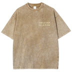 Polka Dot Fish Washed Vintage Short Sleeves T-Shirt