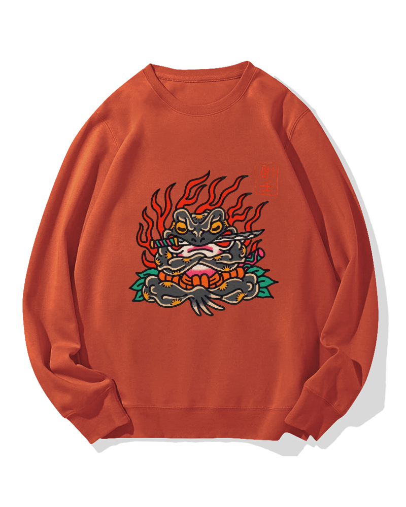 Yakuza Frog Cotton Sweatshirt
