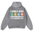 Sarcams Vintage Washed Cotton Back Art Hoodie