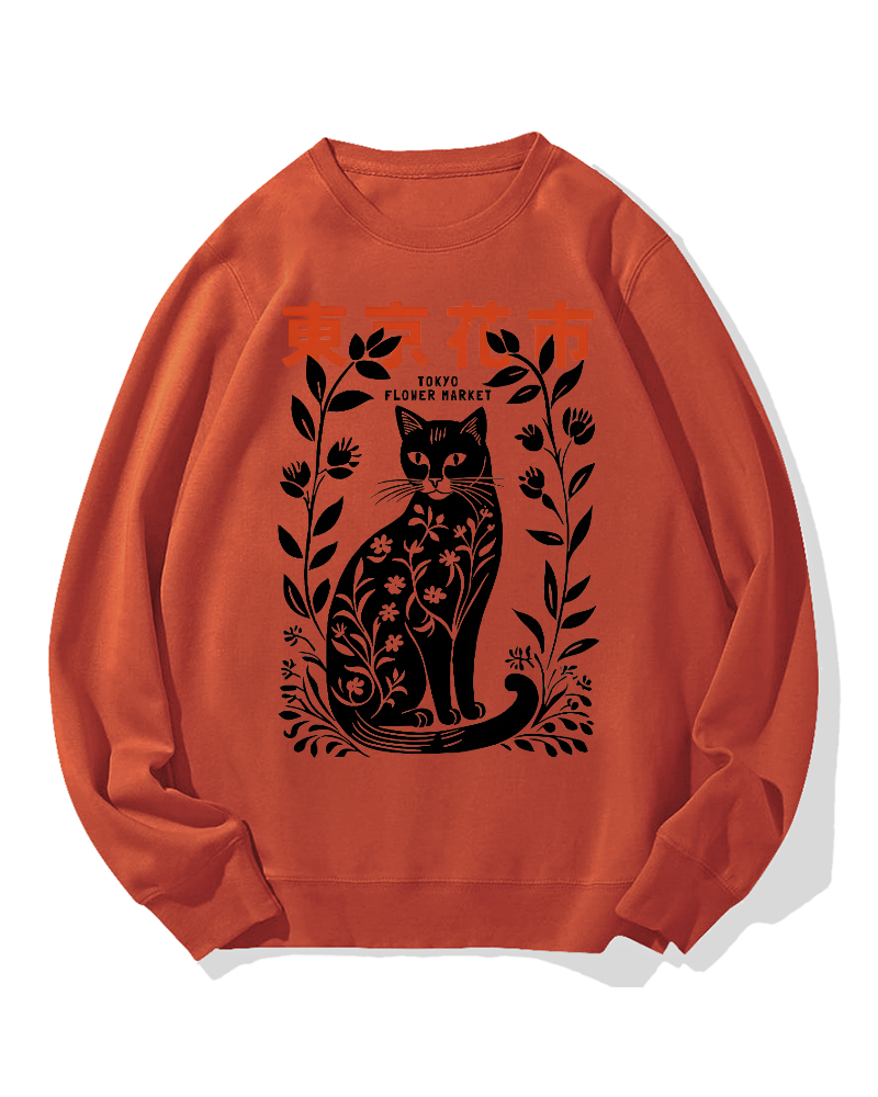 Tokyo Flower Market Cotton Sweatshirt