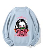 Nezuko Chibi basket Cotton Sweatshirt