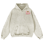 Frog Ramen Vintage Washed Cotton Back Art Hoodie