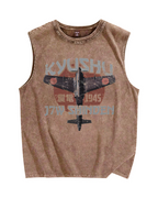 Kyūshū J7W Shinden Vintage Distressed Washed Tank Top