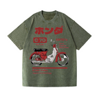 Honda C70 Vintage Wash Japanese Design T-Shirt