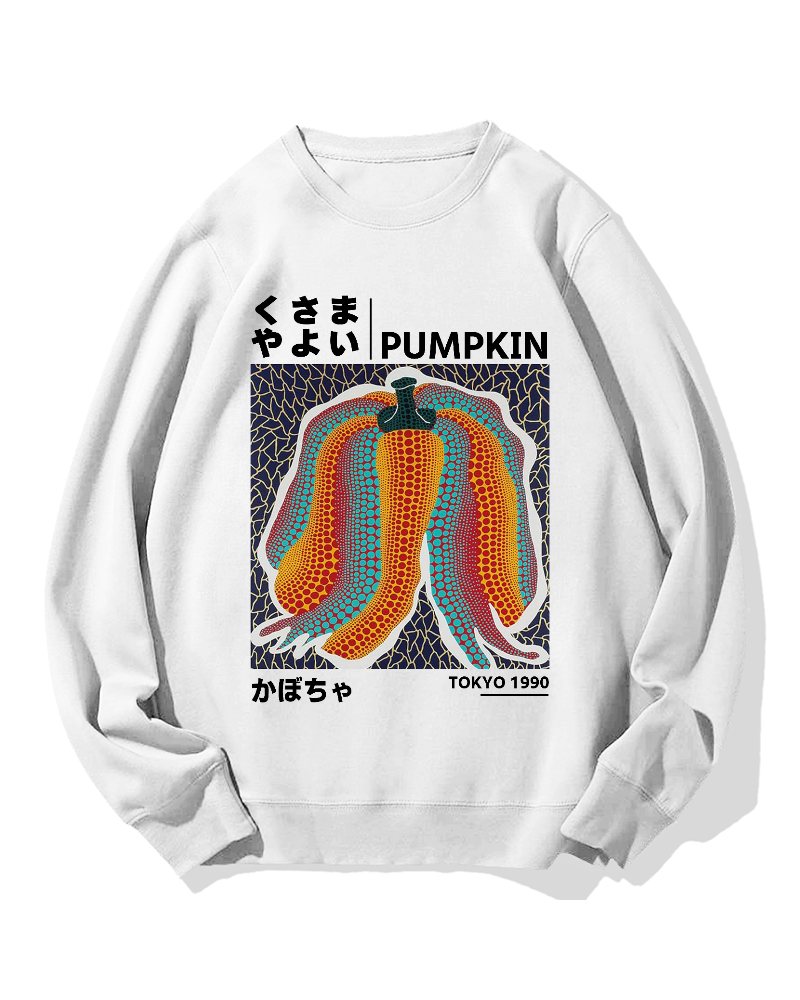 Japanese Punpkin Cotton Sweatshirt
