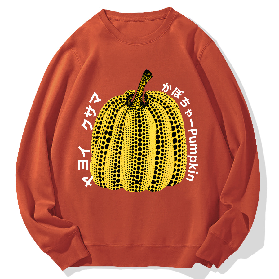 Pumpkin Geek Cotton Sweatshirt