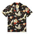 Celestial Cranes And Blossoms Aloha Hawaiian Shirt