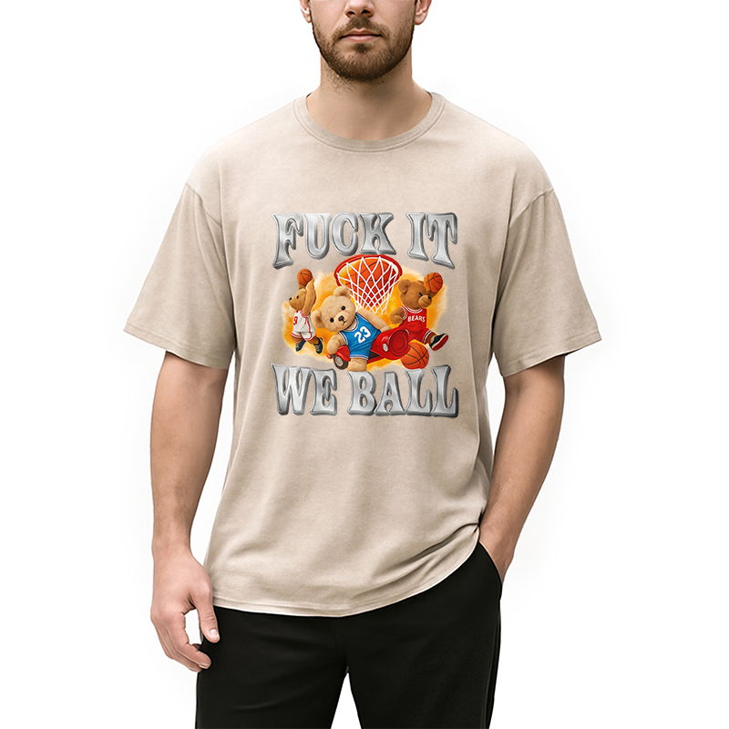 It We Ball Meme Washed T-Shirt