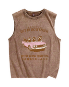 Scavenger Vintage Distressed Washed Tank Top