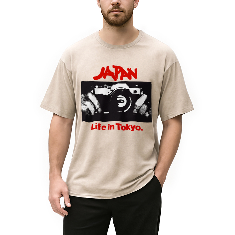 Japan Life in Tokyo Sylvian Synth Washed T-Shirt
