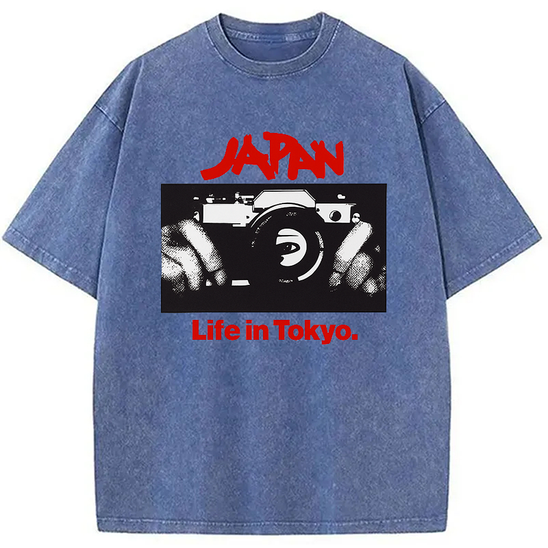 Japan Life in Tokyo Sylvian Synth Washed T-Shirt
