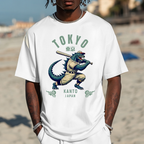 Tokyo Kanto T-Rex Baseball Japanese Style Classic Tee