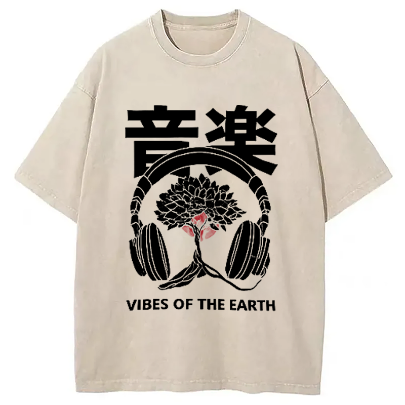 Music DJ Hip Hop Washed T-Shirt