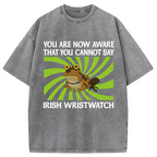 Unisex Irish Wristwatch Printed Washed Tee
