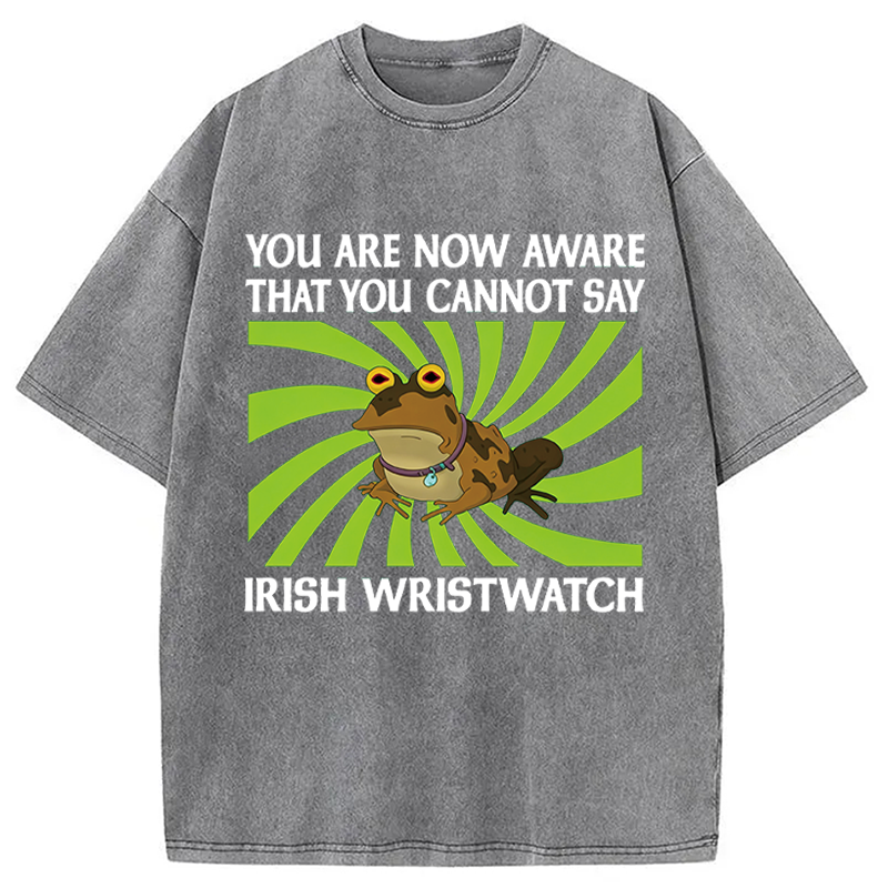 Unisex Irish Wristwatch Printed Washed Tee