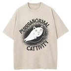 Purrranormal Cattivity Washed T-Shirt