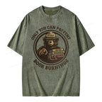 Only You Can Prevent Book Burnings Unisex Washed T-shirt