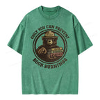 Only You Can Prevent Book Burnings Unisex Washed T-shirt