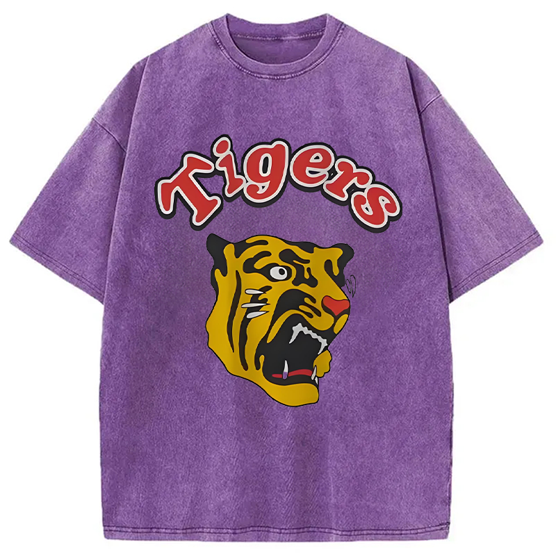 Vintage Hashin Tigers Japanese Baseball Washed T-Shirt