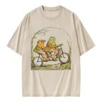 Frog And Toad Book Vintage Unisex Washed T-shirt