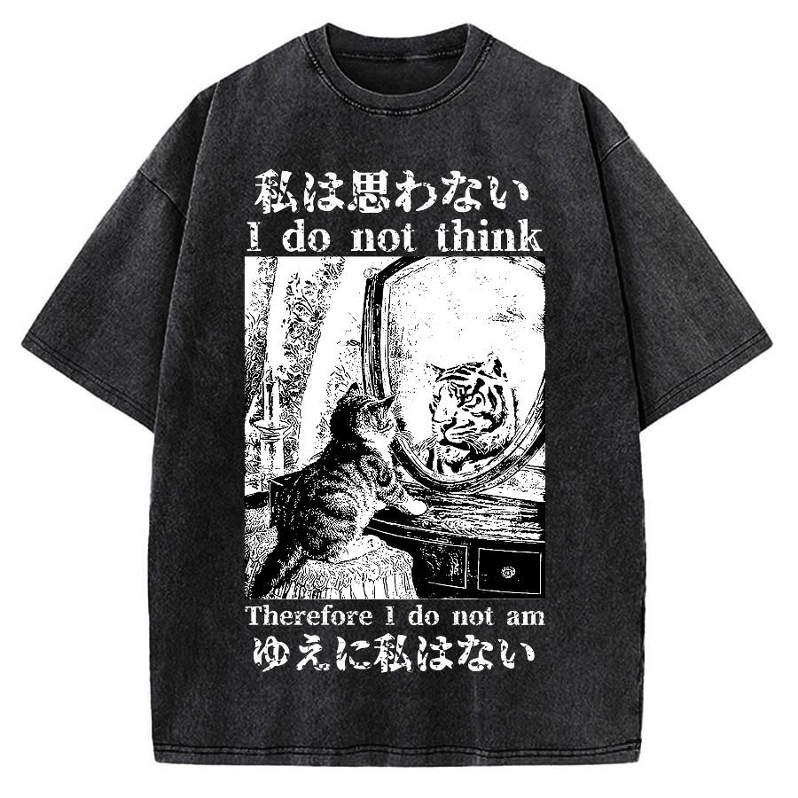 Thinking Kitten Vintage Washed T-shirt