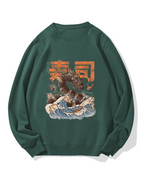 Sushi Dragon Monster Cotton Sweatshirt