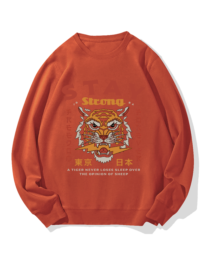 Stay Strong Tiger Cotton Sweatshirt