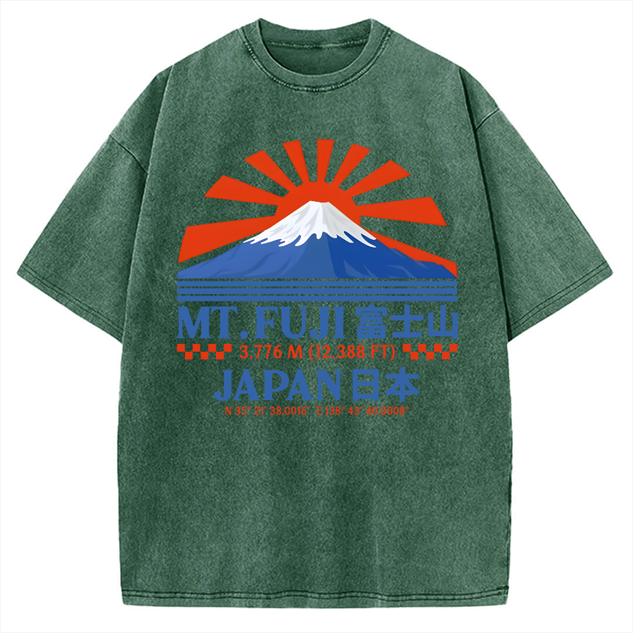 Vintage Japan Mount Fuji Vintage Washed T-shirt