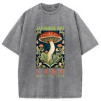 Japanese Art Mushroom Vintage Washed T-Shirt